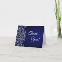 Elegant Navy Blue and White Damask