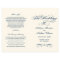 Elegant Navy Blue Calligraphy Wedding Programs