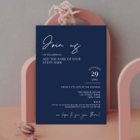 Elegant Navy Blue Corporate Event Minimalist