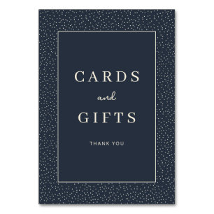 Elegant Navy Blue Gratitude Cards