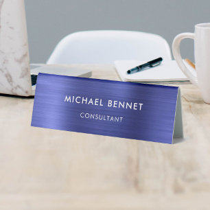 Elegant Navy Blue Metallic Professional Business