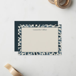 Elegant Navy Blue Modern Card