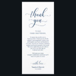 Elegant Navy Blue, Place Setting Thank You Card<br><div class="desc">This is the Modern classy Navy Blue, Dinner Place Setting Thank You Cards. Share the love and show your appreciation to your guests, when they sit down at their seat and read this personalised charming thank you place setting card. It's a wonderful way to kick off your special day celebration!...</div>