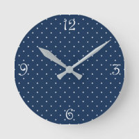 elegant navy blue Polka dots pattern