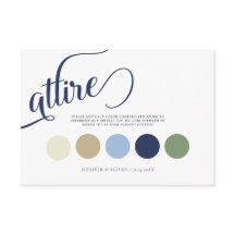 Elegant Navy Blue Tulip Wedding Attire