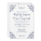 Elegant Navy Blue Wedding Invitations | Vintage
