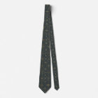 Elegant Navy & Gold Geometric Pattern Tie for Men