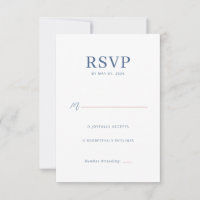 Elegant Navy RSVP Card