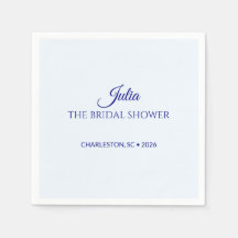 Elegant Navy Script Cocktail