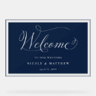Elegant Navy Wedding Welcome 