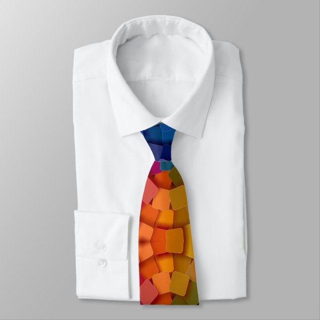 Elegant Neck Tie Collection: Custom Graphic Design (Tied)