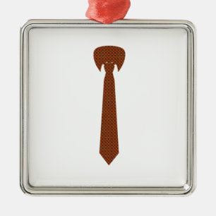 Elegant necktie metal tree decoration