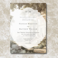 Elegant Neoclassical Vintage Scenes Wedding