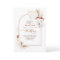 Elegant Neutral Boho Floral Wedding Invitation