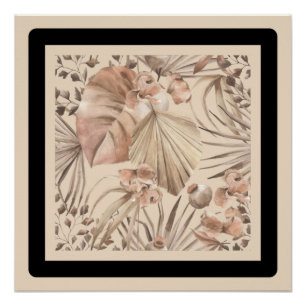 Elegant Neutral Botanical Art Print