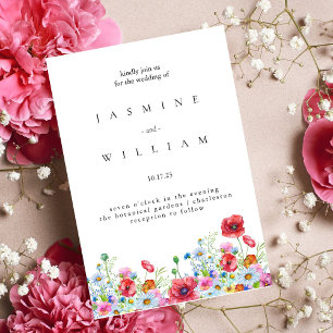 Elegant Neutral Watercolor Floral Wedding 