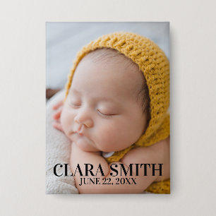 Elegant new baby announcement