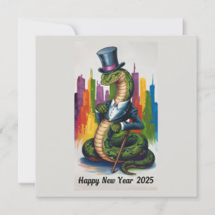 Elegant New Year 2025 Card for Business Profession