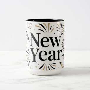 Elegant New Year Celebration Mug Design