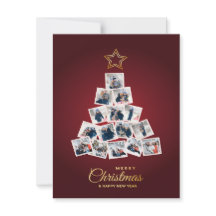 Elegant New Year & Christmas Tree 15 Family Photo