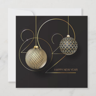 Elegant New Year Holiday Card