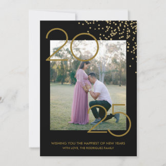 Elegant New Year's Card, Photo Holiday Card