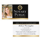 Elegant Notary Public Photo Gold Black