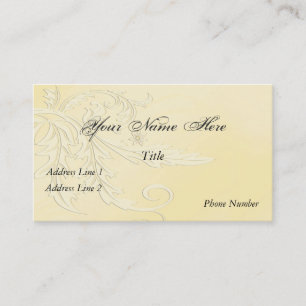 Elegant Nouveau Fleur Business Card