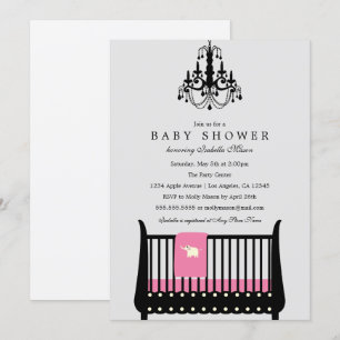 Elegant Nursery - Choose Background Colour Invitation