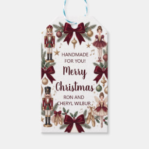Elegant Nutcracker Christmas Holiday Party Gift Tags