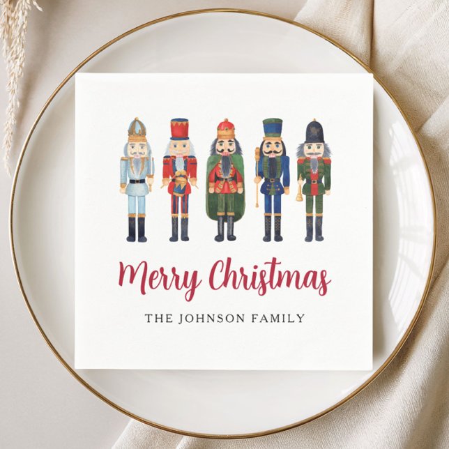 Elegant Nutcracker Christmas Napkin (Elegant Nutcracker Christmas Napkins)