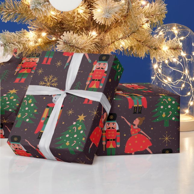 Elegant Nutcracker Christmas Wrapping Paper (Holidays)