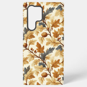 Elegant Oak Leaf & Pinecone Fall Pattern Samsung Galaxy Case