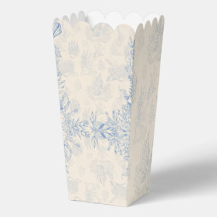 Elegant oceane blue toile favour box