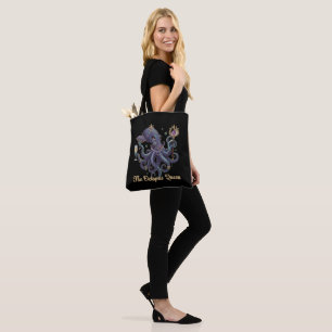 Elegant Octopus Queen   Regal Fantasy Sea Life Art Tote Bag