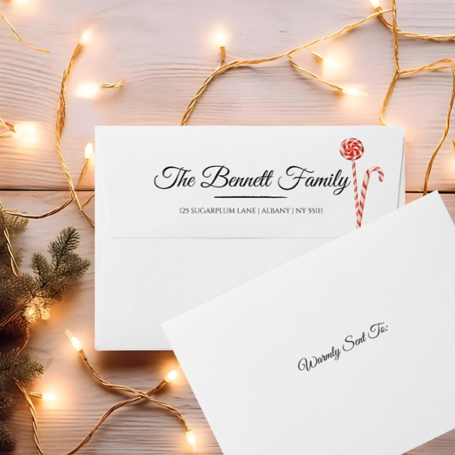 Elegant Off-White Christmas Envelope | Modern (Creator Uploaded)