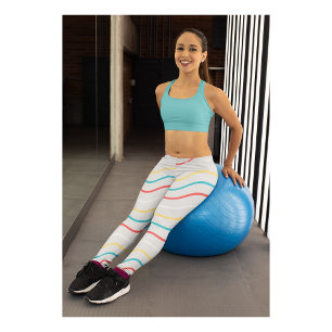 Elegant Off White Gym Yoga Women Leggings
