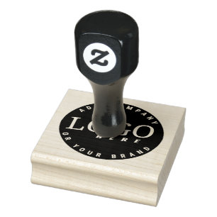 Elegant Office Business Logo Company Employee Rubber Stamp