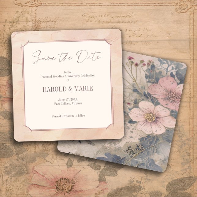 Elegant Old Fashioned Save the Date Card  (Creator Uploaded)