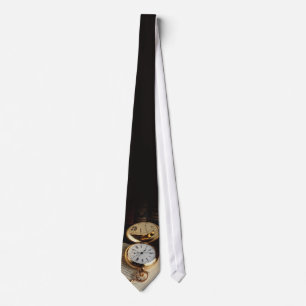 Elegant Old Golden Watch Tie