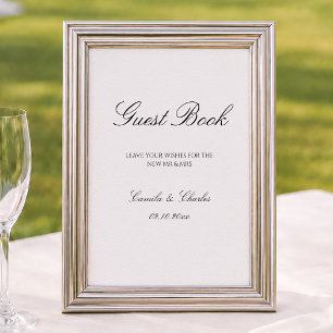 Elegant Old Money Wedding Guest Book