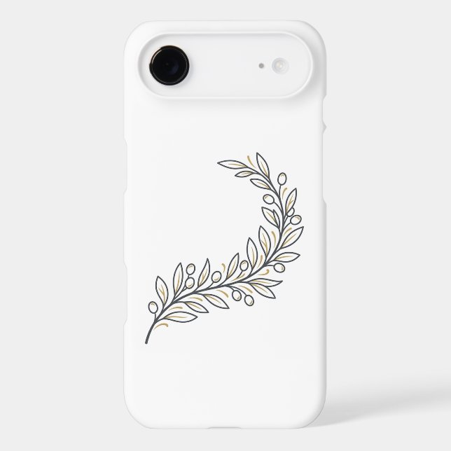 Elegant Olive Branch Phone Case iPhone / iPad case (Back)