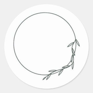 Elegant olive branch sticker