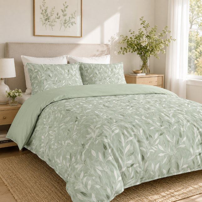 Elegant Olive Leaves Pattern Pillowcase (Creator Uploaded)
