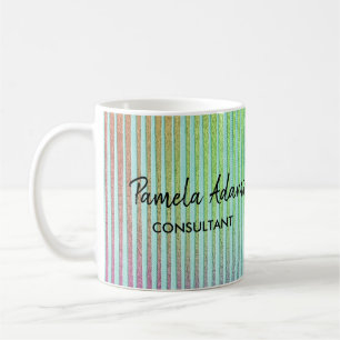 Elegant ombre foil coffee mug