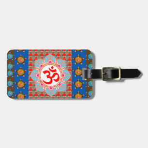 Elegant OmMANTRA Mantra: Yoga Meditation Healing A Luggage Tag