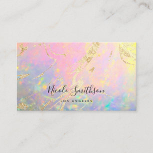 elegant opal business card