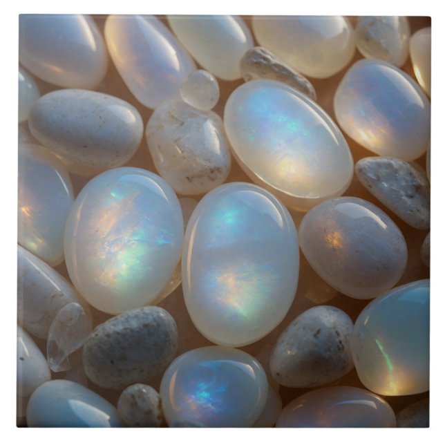 Elegant opal Ceramic Tile (Front)