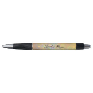 Elegant Opal Stone Texture Modern Script Custom