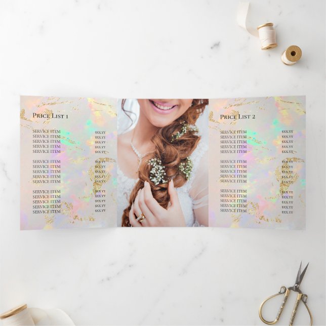 elegant opal tri-fold brochure (Inside)